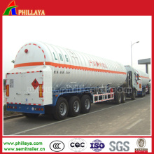 Flüssiger Gastransporter-Tanker-halb Anhänger / Sauerstoff-Anhänger / Wasserstoff-Anhänger